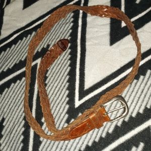 Brown woven belt